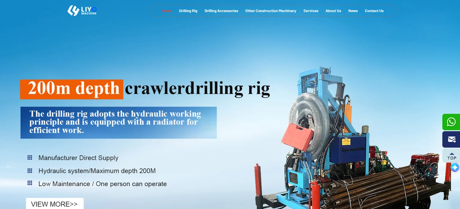 LY-200 crawler water well drilling rig