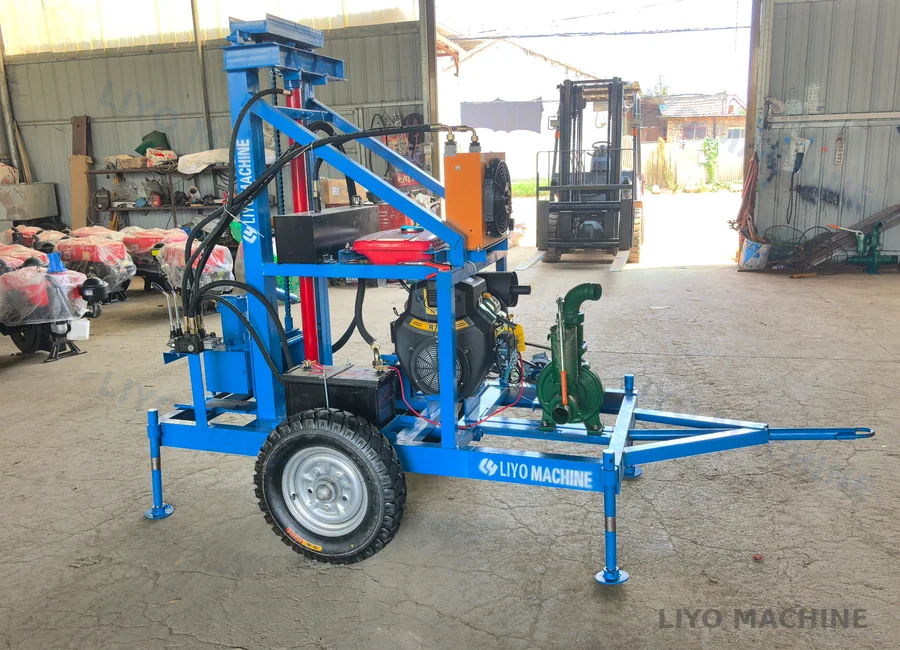 LY-150 EPA gasoline water well drilling machine