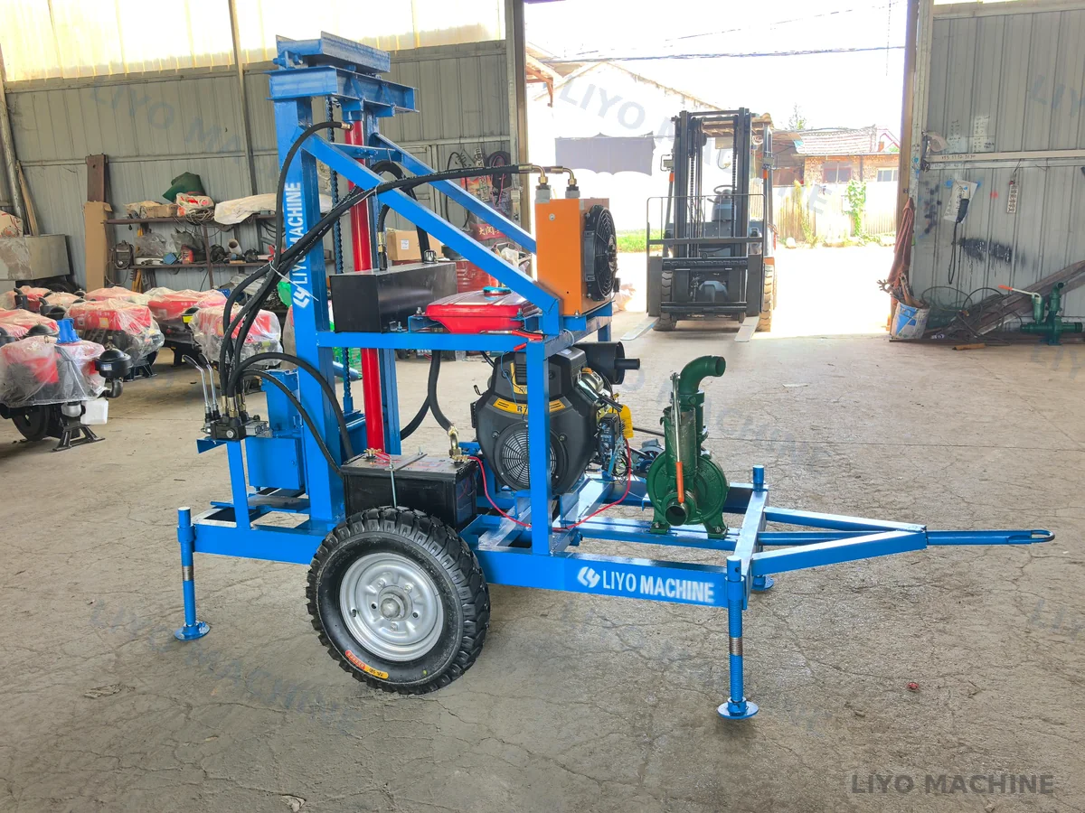 LY-150 EPA gasoline water well drilling machine