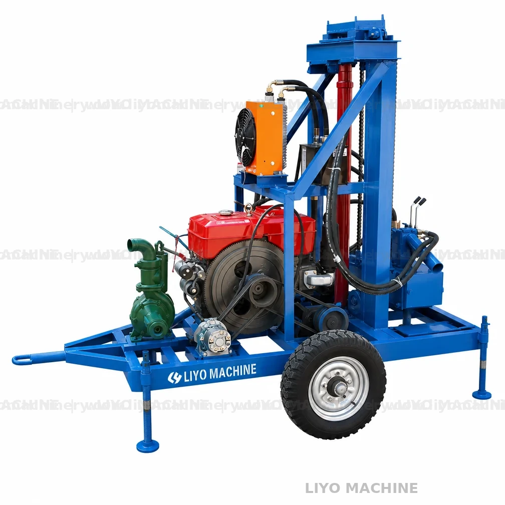 LY-150 water well drilling machine side view