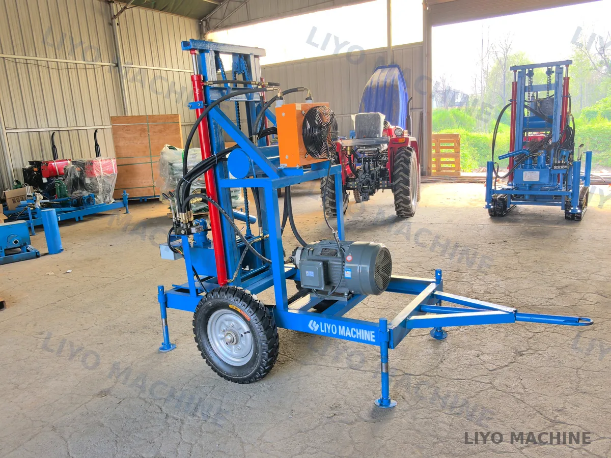 LY-150E electric water well drilling machine with 380V hydraulic system