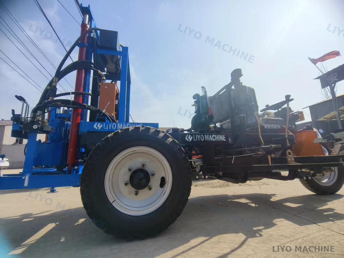 LY-200-3T diesel tricycle rig with heavy duty tire