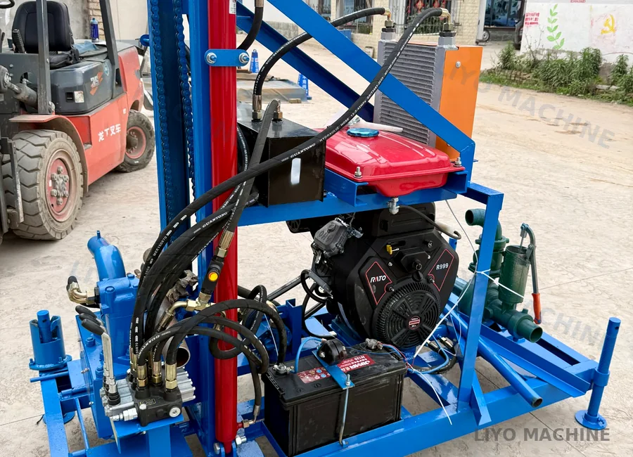 LY-200 EPA gasoline water well drilling machine