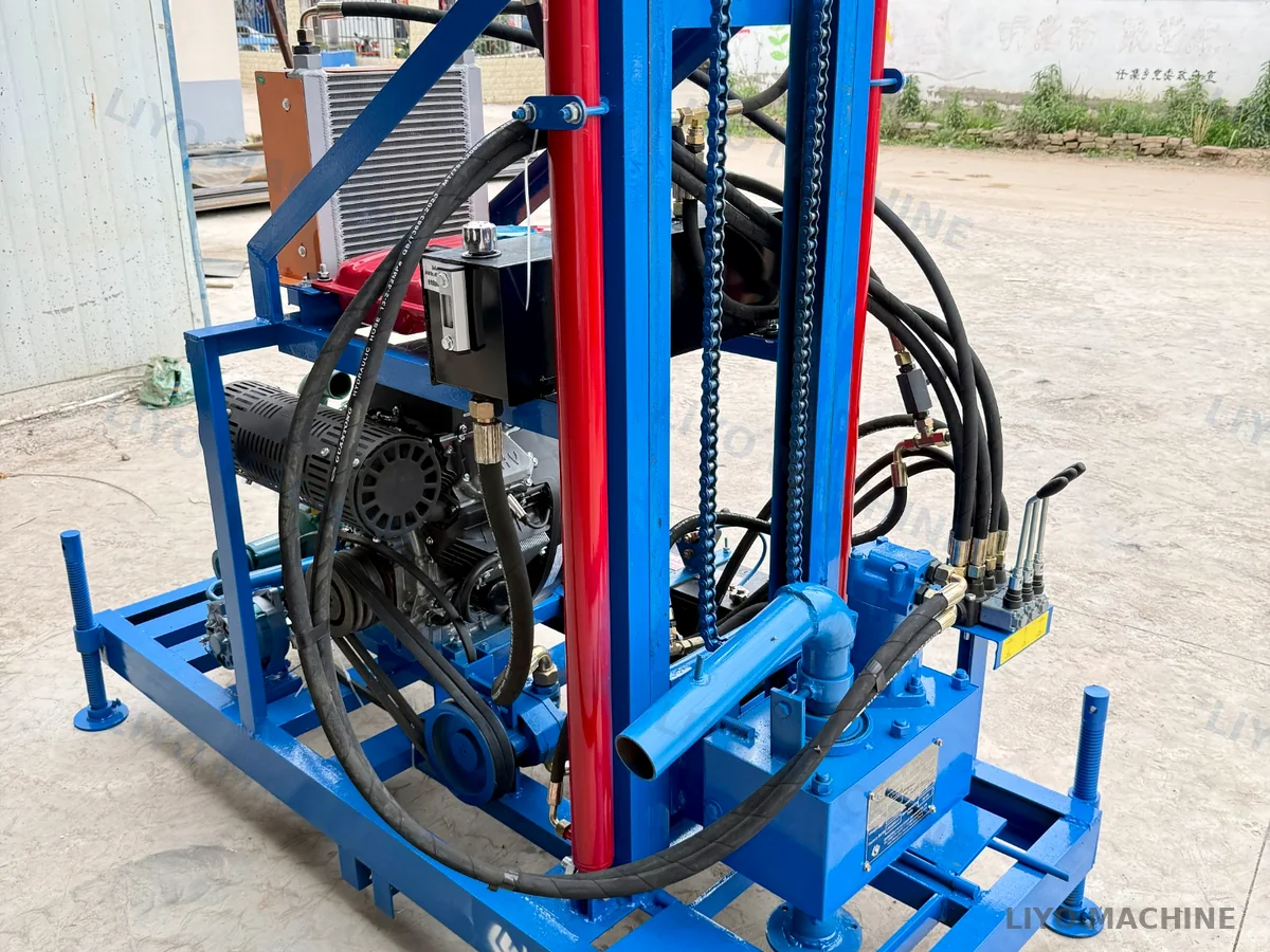 LY-200 EPA gasoline drilling machine side view