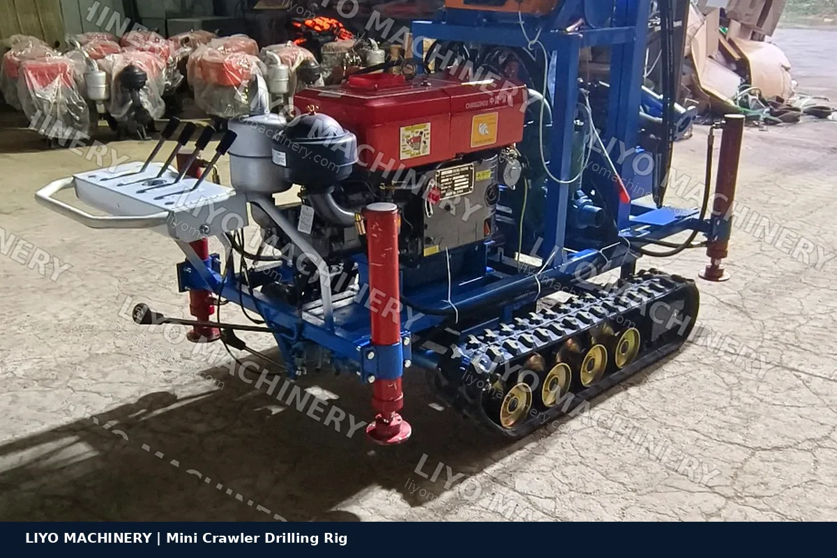 LYC-150M rubber crawler track chassis for soft ground