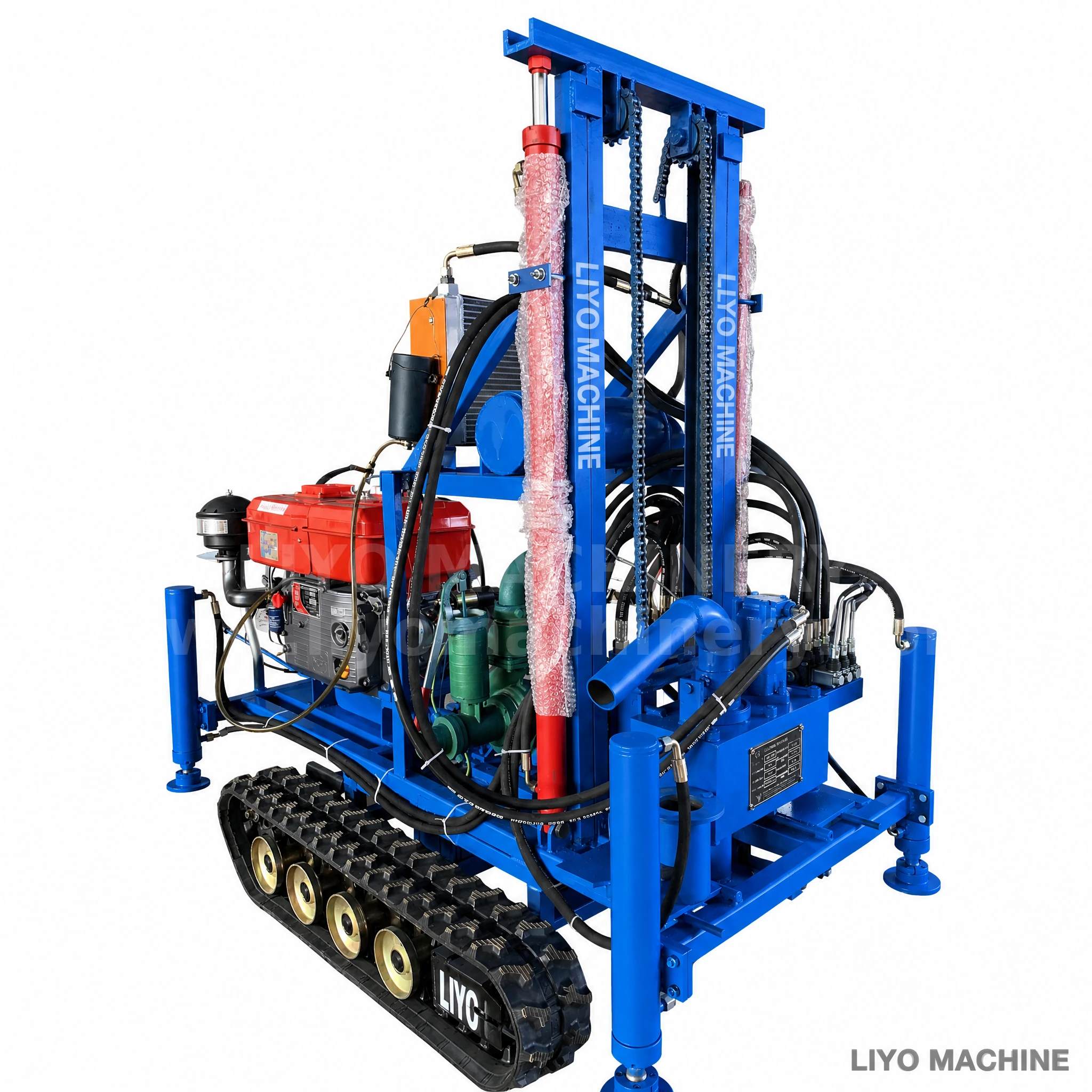 LYC-200M dual hydraulic crawler water well drilling rig