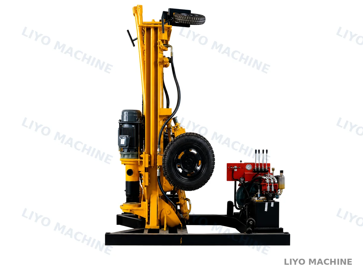 LYQZ-200 air compressor DTH water well drilling rig