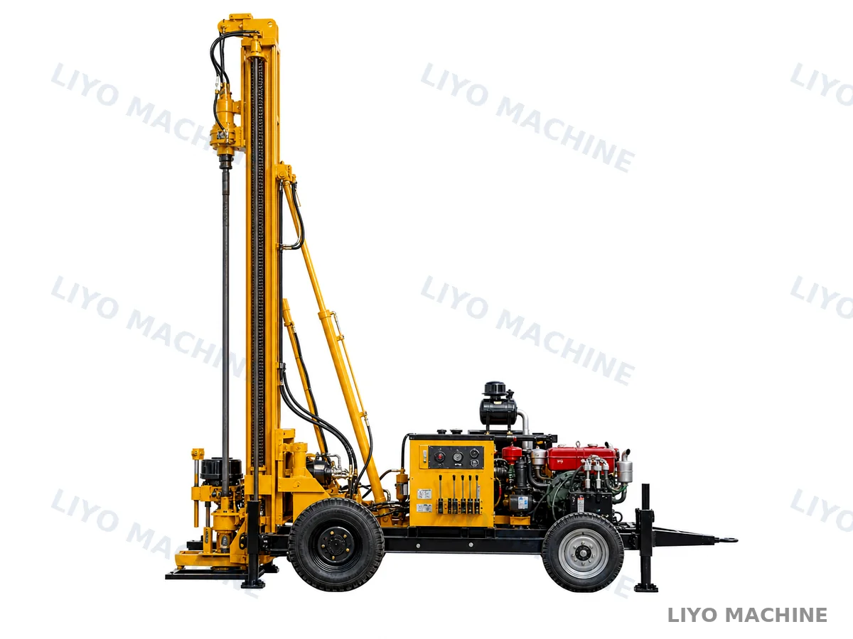 LYQZ-200 side profile pneumatic DTH drilling rig