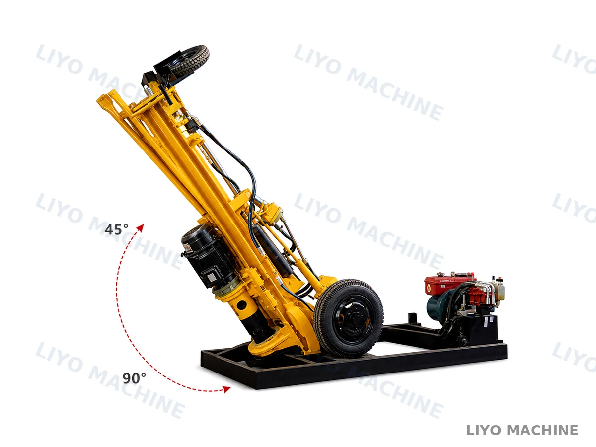 LYQZ-200 45 to 90 degree tilting mast