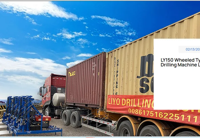 LY150 water well drilling machine loading